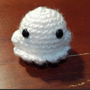 Small ghost crochet plushie